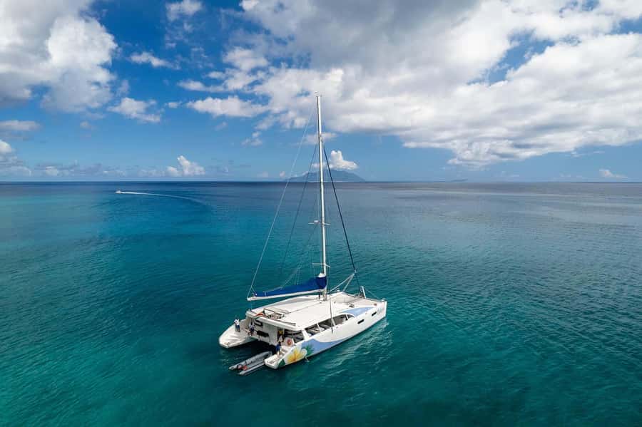 Mahé: Baie Ternay Park Catamaran Cruise with BBQ Lunch - Snorkeling and swimming inside Baie Ternay Marine Park